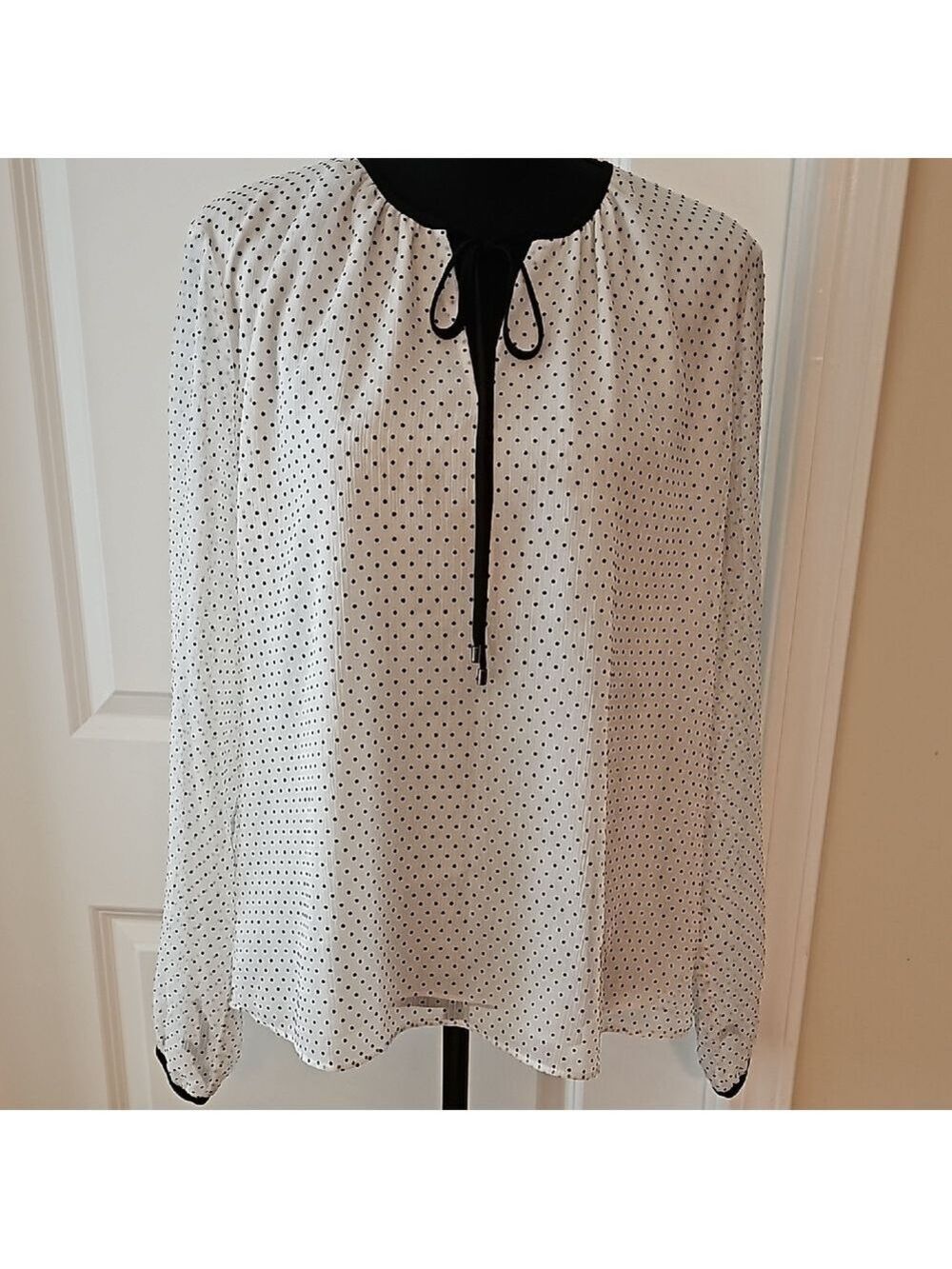 WHBM Polka Dot Blouse